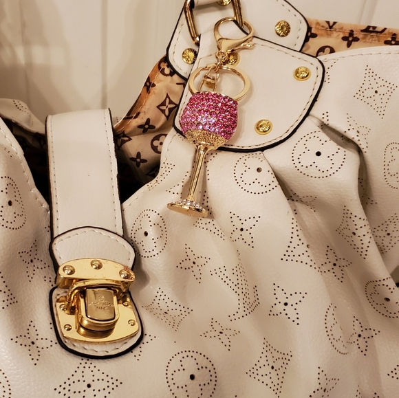 🍷🍷PINK KEY OR PURSE CHAIN BLING - Picture 8 of 8